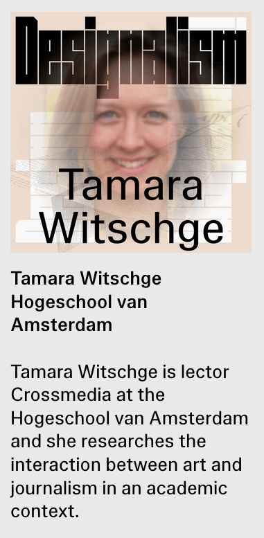 Designalism Tamara Witschge